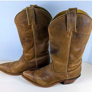 Nocona Women's University Of Georgia Brown Leather College Boot Size 7.5